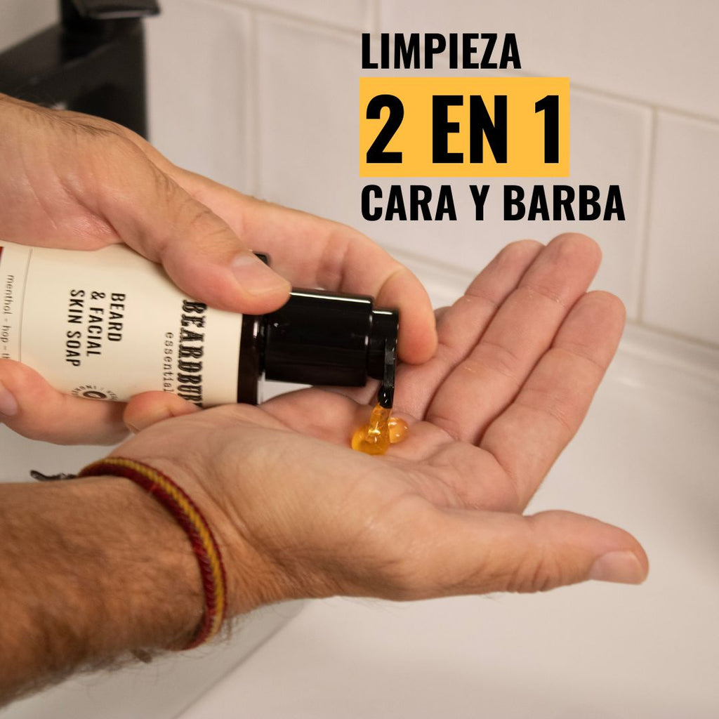 Gel Facial 2en1 Rostro y Barba Refrescante