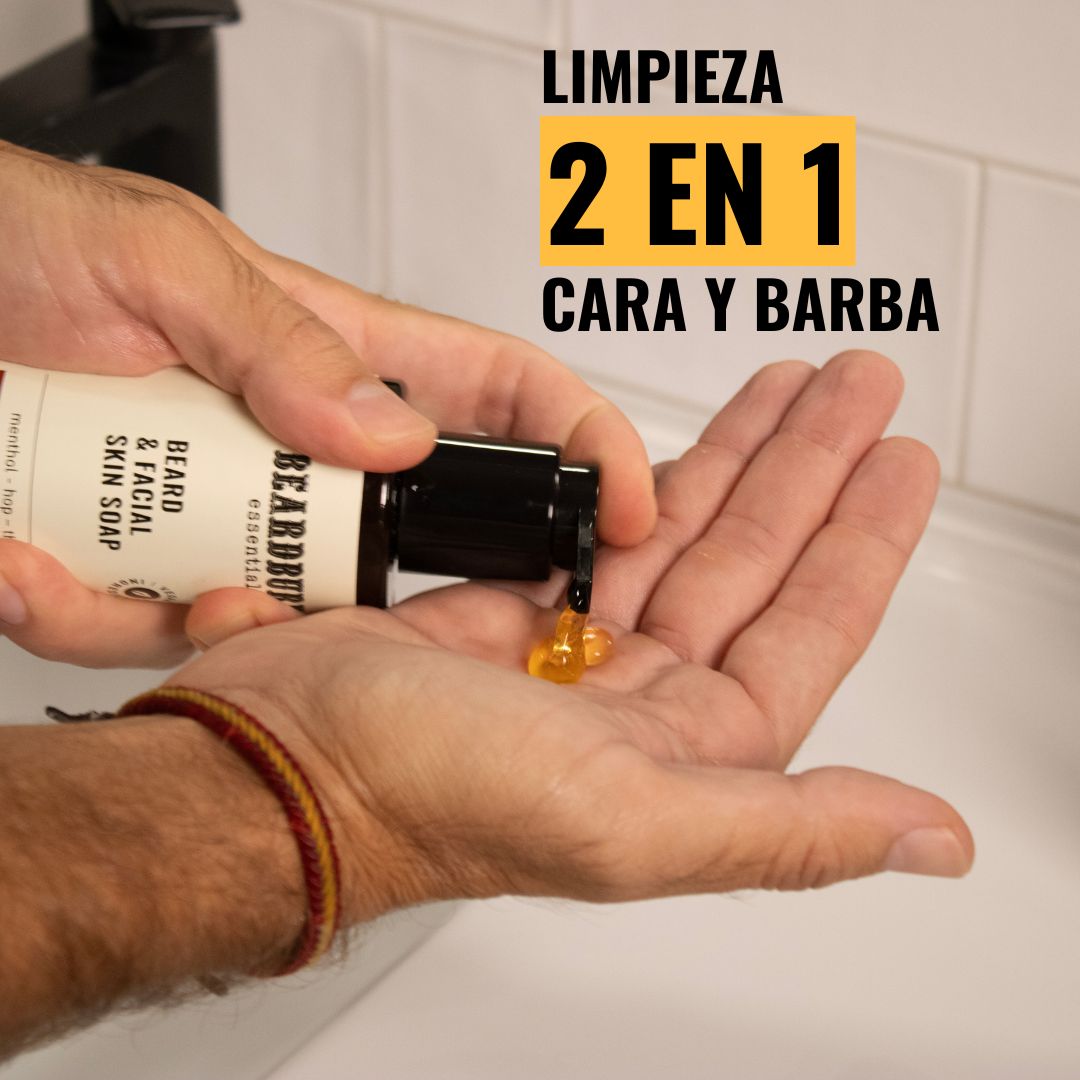 Gel Facial 2en1 Rostro y Barba Refrescante