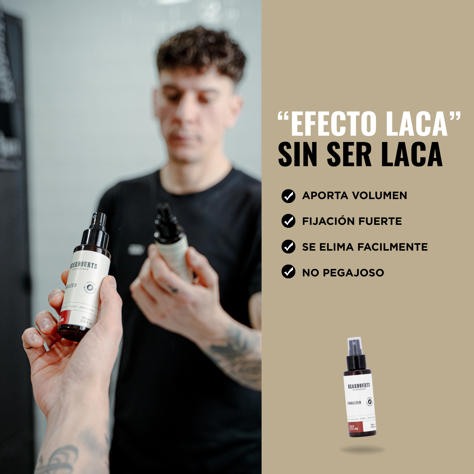 Spray Estilizador Finalizador de Peinado Natural